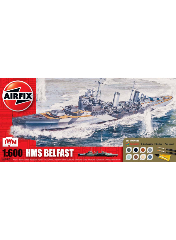 Airfix Hms Belfast Gift Set 1:600