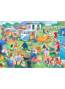 Jigsaw 1000 Piece Puzzle HOP "Brand New" Holiday Havoc Vehicles Camping Holidays 