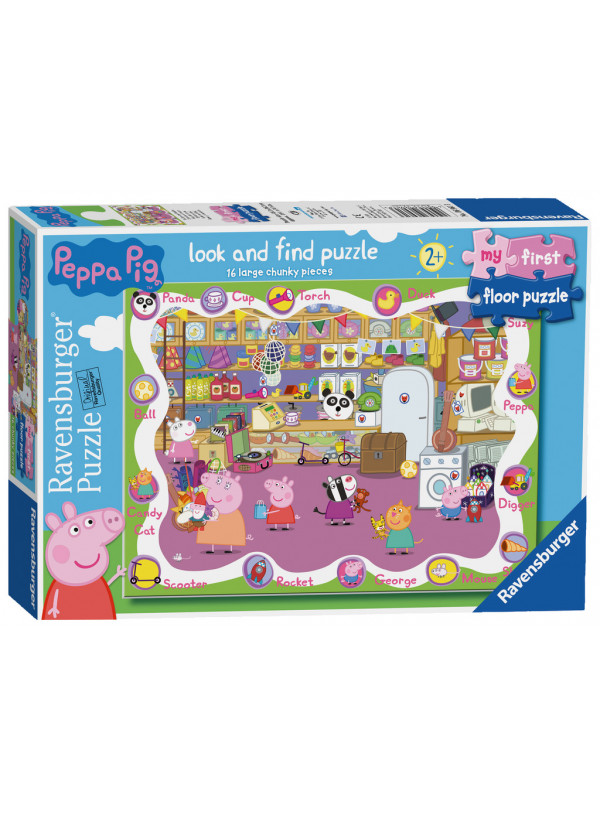 Ravensburger Peppa Pig My First Floor Puzzle, 16pc