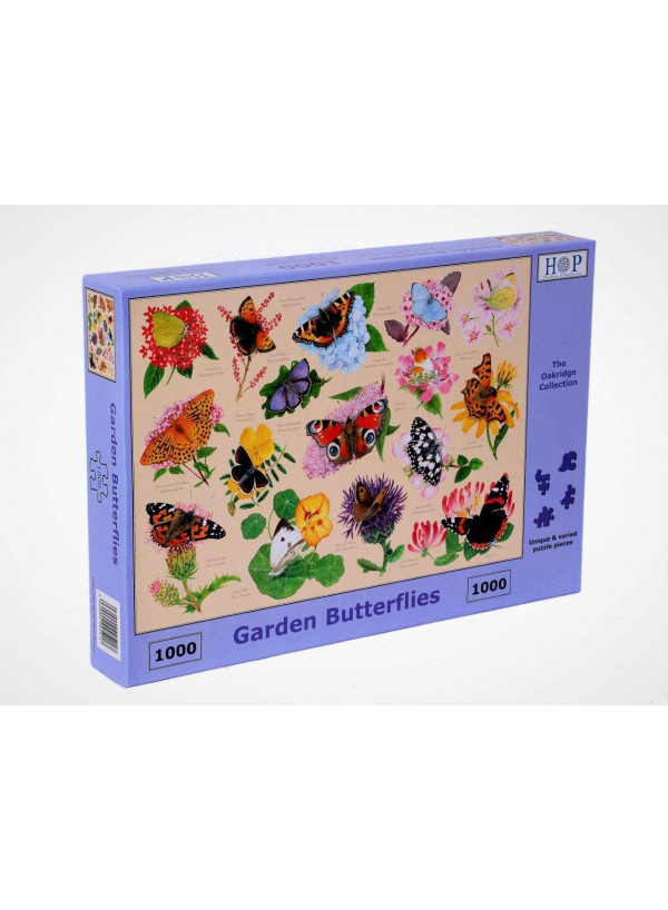 The House Of Puzzles 1000 Piece Jigsaw Puzzle - Garden Butterflies