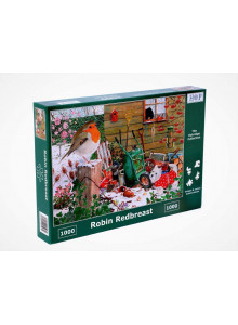 The House Of Puzzles 1000 Piece Jigsaw Puzzle - Robin Redbreast
