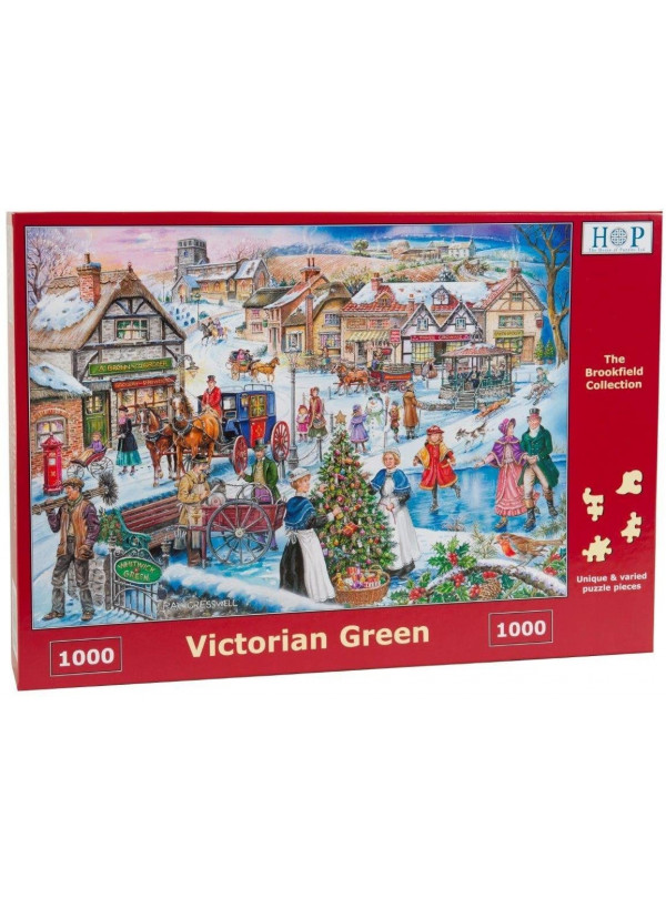 House Of Puzzles 1000 Piece Jigsaw Puzzle - Victorian Green