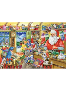 The House Of Puzzles Christmas Edition No.5 1000 Piece Jigsaw Puzzle - Santa's Workshop