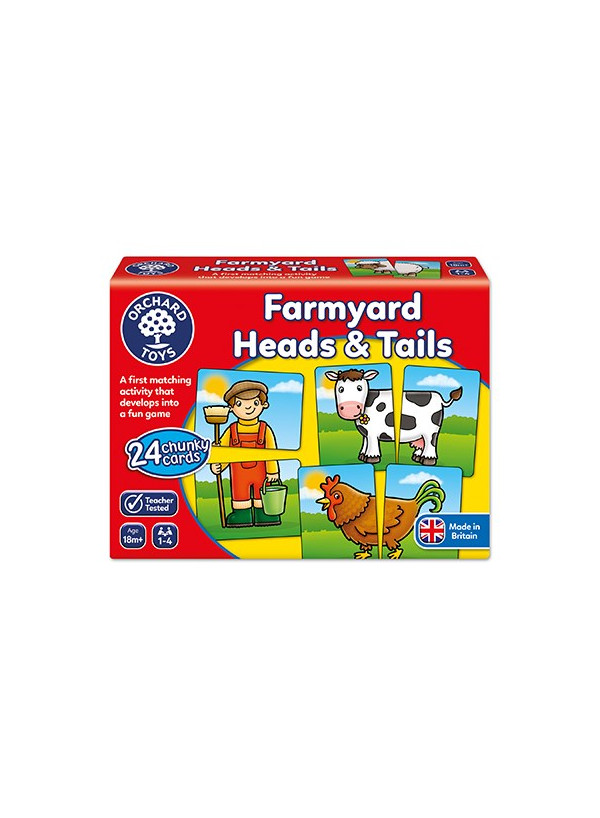 Orchard Toys Farmyard Heads And Tails Game