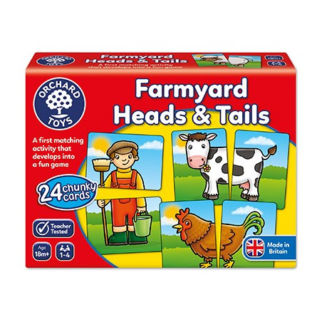 Orchard Toys Farmyard Heads And Tails Game