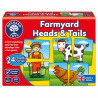 Orchard Toys Farmyard Heads And Tails Game