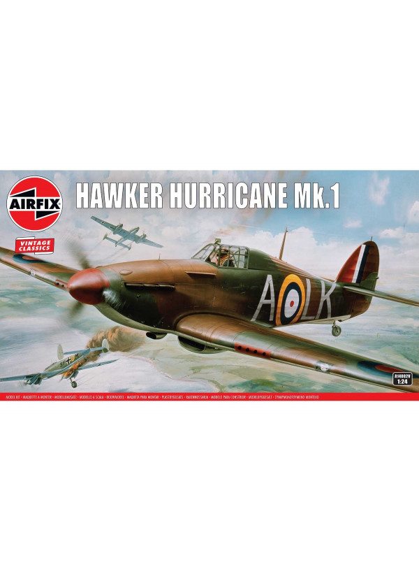 Airfix Vintage Hawker Hurricane Mk.1 1:24 A14002v