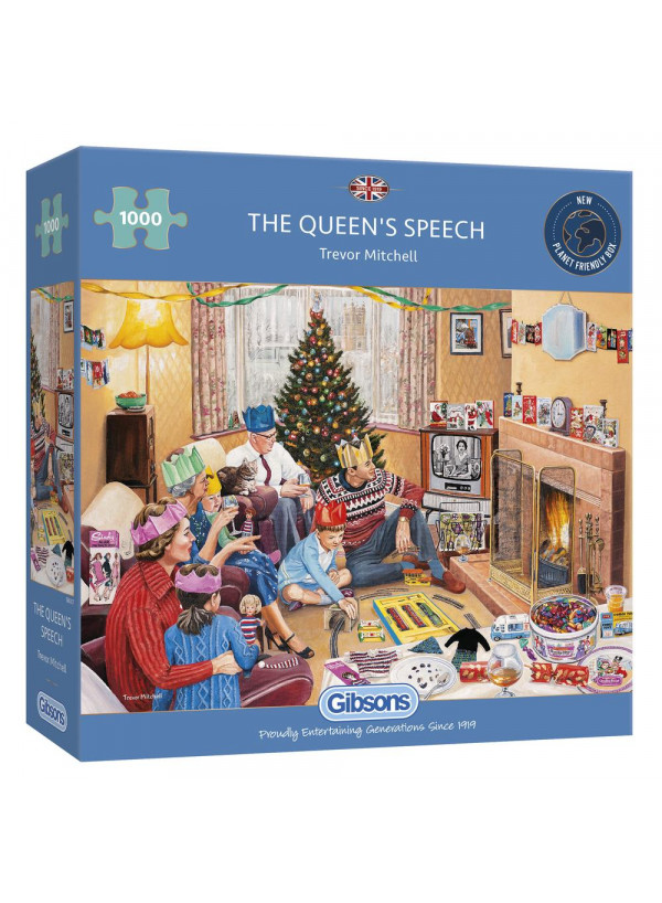 Gibsons The Queens Speech 1000 Piece Jigsaw Puzzle