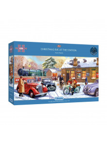 Gibsons Christmas Eve At The Station 636 Piece Jigsaw Puzzle