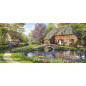Gibsons Cottage By The Brook 636 Piece Jigsaw Puzzle