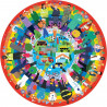 Gibson Rainbow Heroes 500 Circular Piece Jigsaw Puzzle