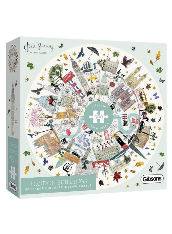 Gibson London Building 500 Circular Piece Jigsaw Puzzle Gibson London Building 500 Circular Piece Jigsaw Puzzle