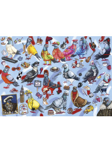 Gibsons Pigeons Of Britain 1000 Piece Jigsaw Puzzle