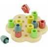 Quercetti - Chunky Peggy Playbio - Classic Stacking Peg Toy Made With Eco-Friendly Bioplastic