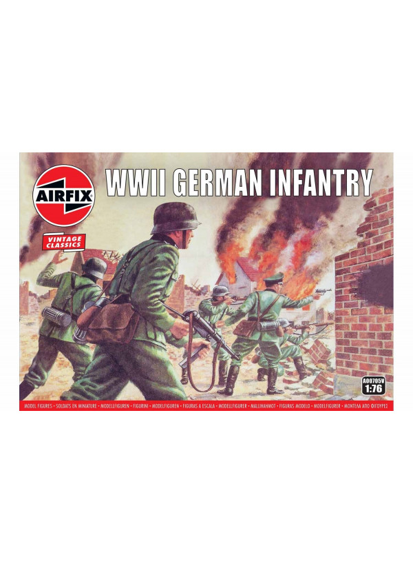 Airfix Vintage Wwii German Infantry 1/76 A00705v