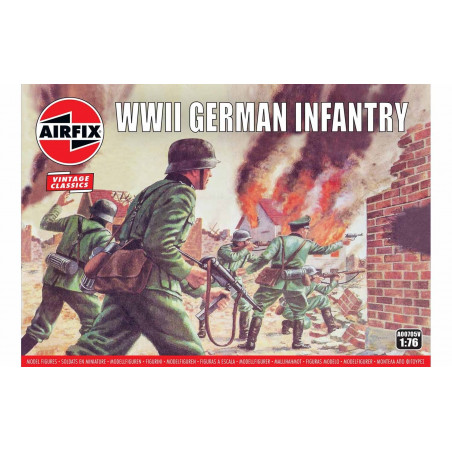 Airfix Vintage Wwii German Infantry 1/76 A00705v