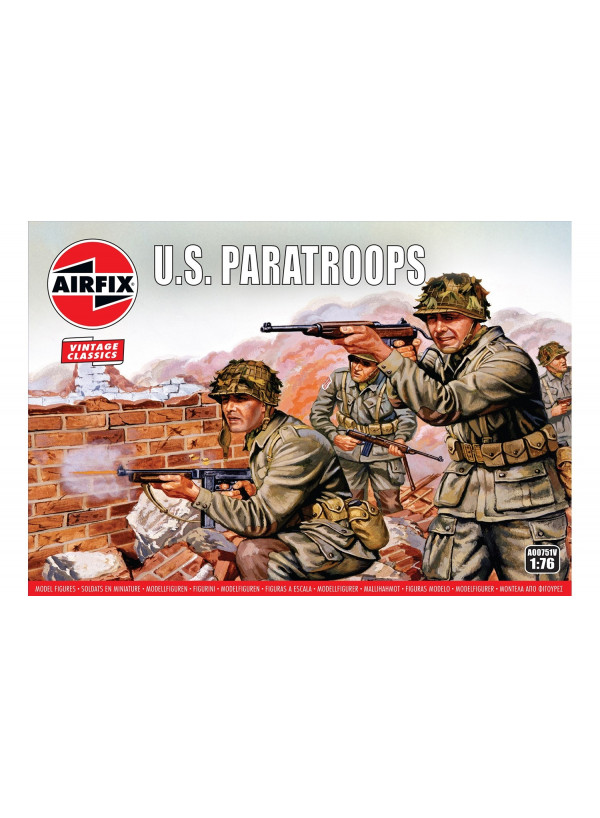 Airfix Vintage Wwii Us Paratroops 1/76 A00751v