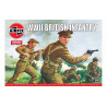 Airfix Vintage Wwii British Infantry N. Europe 1/76 A00736v