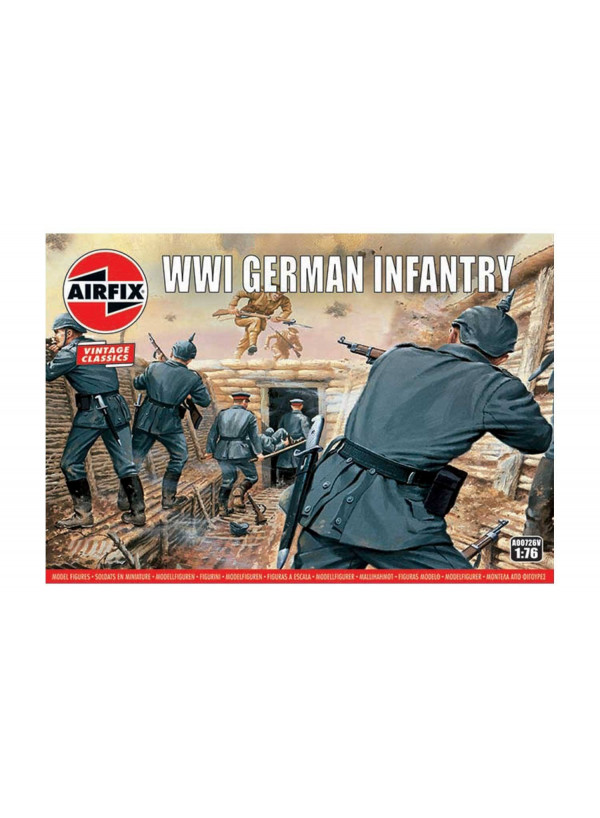 Airfix Vintage Wwi German Infantry 1/76 A00726v