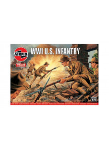 Airfix Vintage Classics - Wwi U.S. Infantry 1/76 A00729v