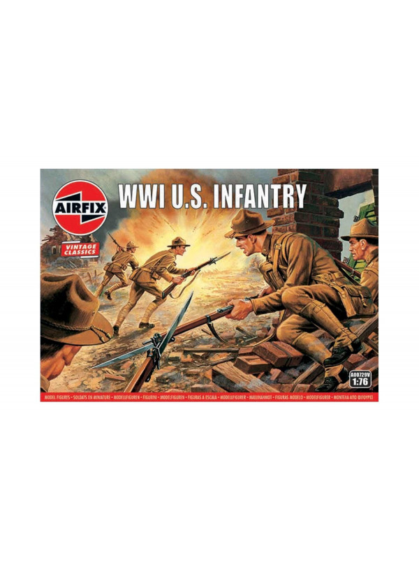 Airfix Vintage Classics - Wwi U.S. Infantry 1/76 A00729v Airfix Vintage Classics - Wwi U.S. Infantry 1/76 A00729v