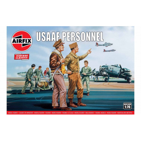 Airfix Vintage Classics - Usaaf Personnel 1/76 A00748v