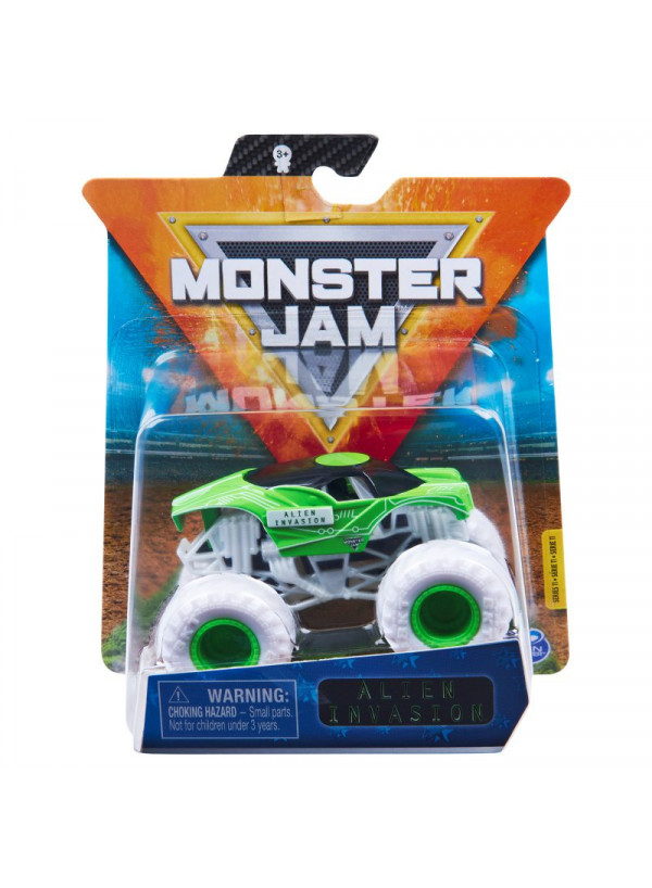 Monster Jam Official Alien Invasion Monster Truck, Die-Cast 1:64 Scale