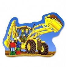 Orchard Toys Big Digger Shaped Floor Jigsaw Puzzle (20 Pieces)