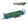 Britains 1:32 Kane Bale Trailer /Low Loader 3 Axle With Lowering Ramp + Bales 43218
