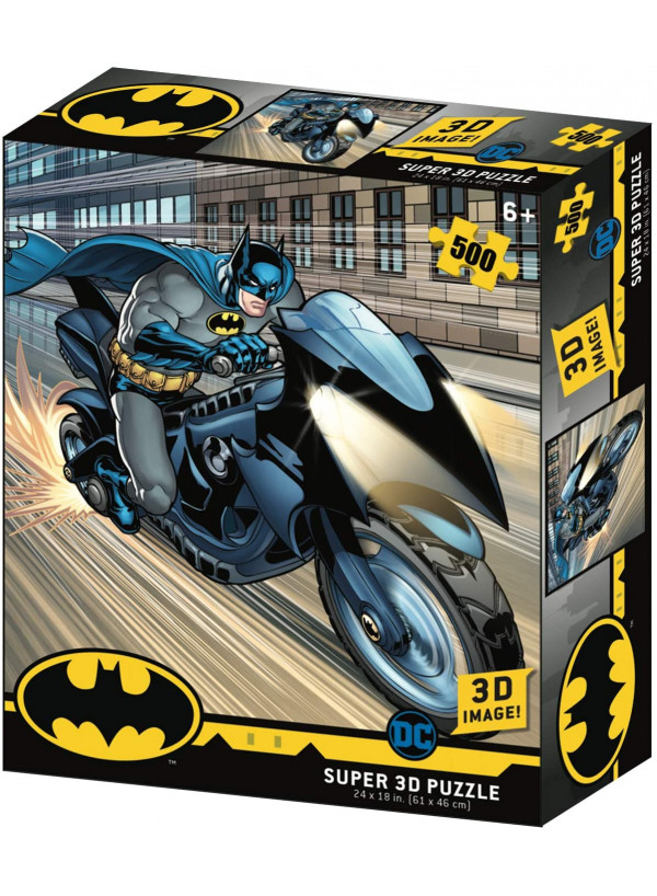 Dc Comic Batman - Batcycle 3d Effect Jigsaw Puzzle 500 Pcs