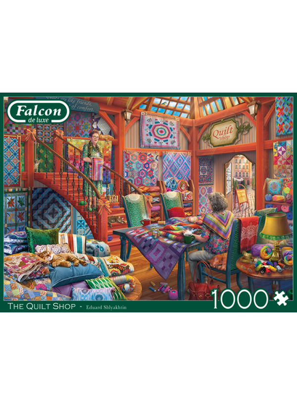 Falcon Puzzles – The Quilt Shop (1000 Pieces)