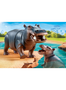 Playmobil  Zoo   Hippo with...