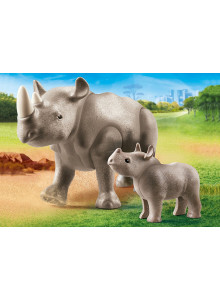 Playmobil  Zoo   Rhino with...