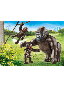 Playmobil Zoo Gorilla With Babies 70360