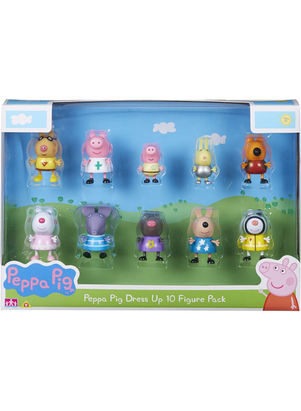 Peppa Pig Dress-Up Figures (Pack Of 10