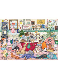 Gibsons Berts Bath Night 1000 Piece Jigsaw Puzzle