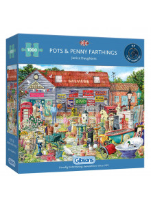 Gibsons Pots & Penny Farthings 1000 Piece Jigsaw Puzzle