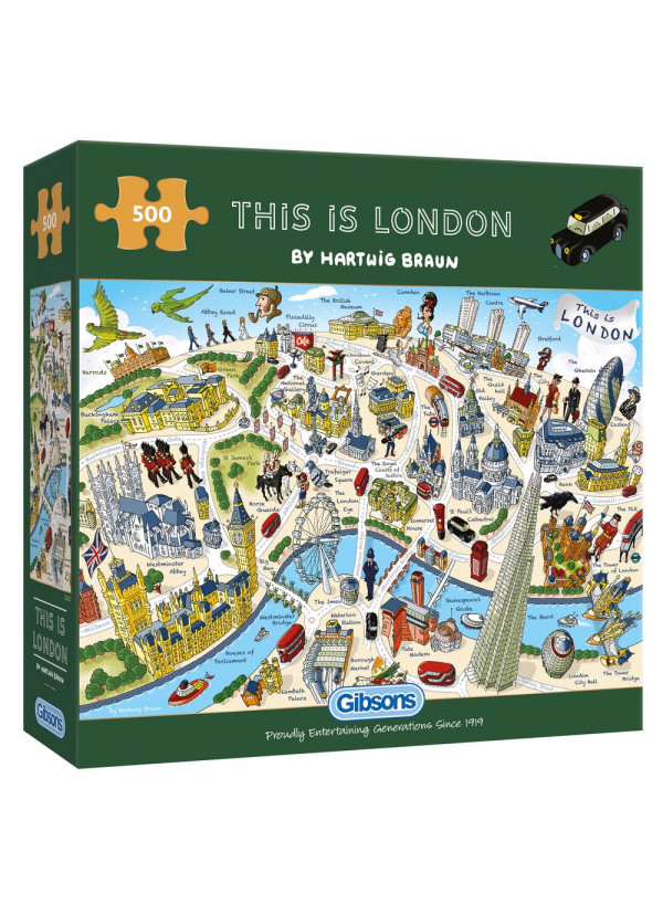 Gibson This Is London 500 Piece Jigsaw Puzzle