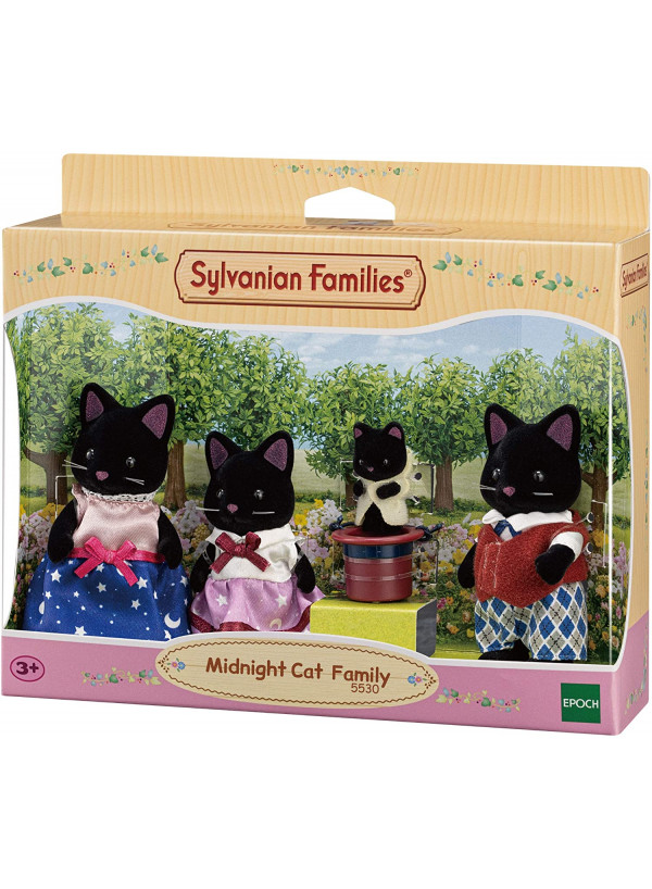 Sylvanian Families Midnight Cat Family 5530