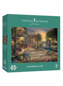 Gibsons Thomas Kinkade Amsterdam Cafe 1000 Piece Jigsaw Puzzle