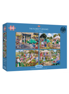 Gibsons The Florists Round 4 X 500piece Jigsaw Puzzle