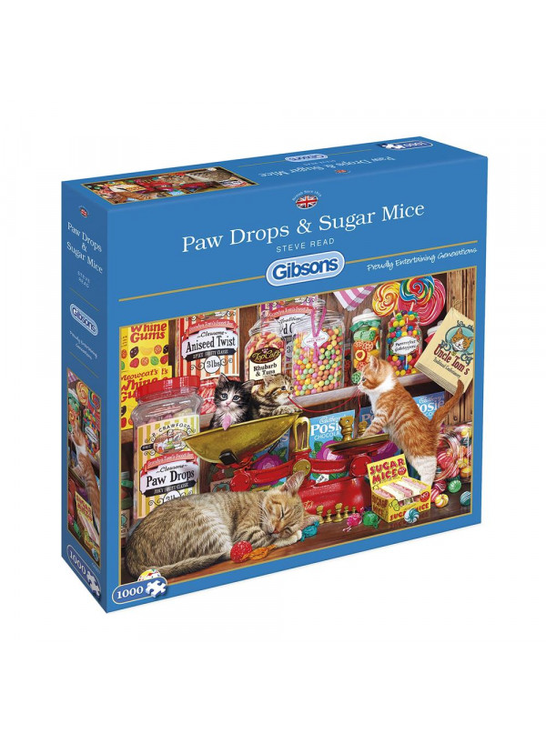 Gibsons Paw Drops & Sugar Mice 1000 Piece Jigsaw Puzzle