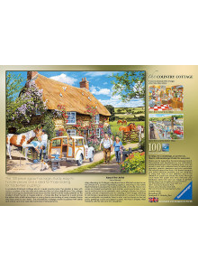 Ravensburger The Country Cottage 100 Piece Jigsaw Puzzle With Extra Large Pieces