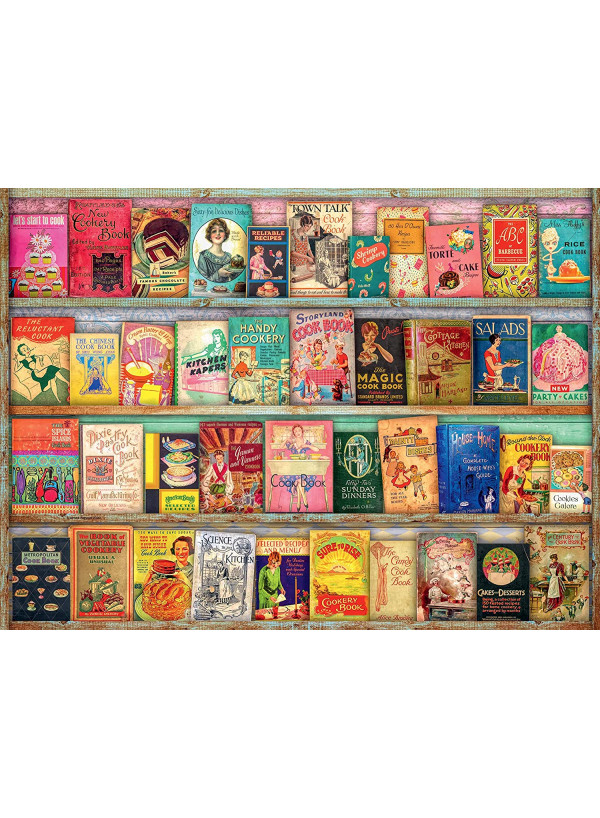 Ravensburger Aimee Stewart Vintage Cook Books 500 Piece Jigsaw Puzzle Ravensburger Aimee Stewart Vintage Cook Books 500 Piece Jigsaw Puzzle