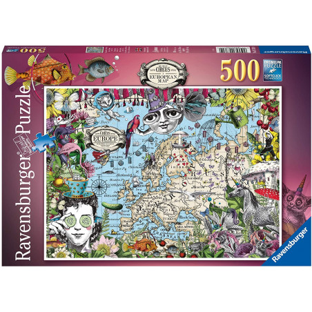 Ravensburger European Map Quirky Circus 16760