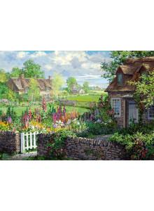 Jumbo 11261 Falcon De Luxe-Romantic Countryside Cottages 2 X 500 Piece Jigsaw Puzzles