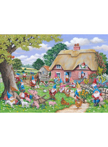 The House Of Puzzles Big 500 Piece Jigsaw Puzzle - Gnome Farm