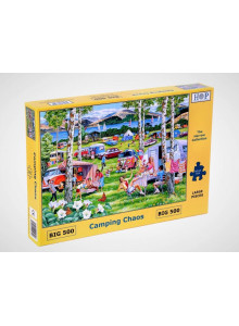 The House Of Puzzles Big 500 Piece Jigsaw Puzzle - Camping Chaos