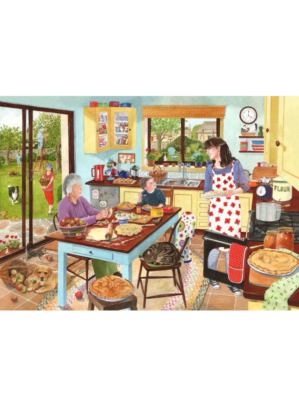The House Of Puzzles - 1000 Piece Jigsaw Puzzle - Baking Apple Pies The House Of Puzzles - 1000 Piece Jigsaw Puzzle - Baking Apple Pies