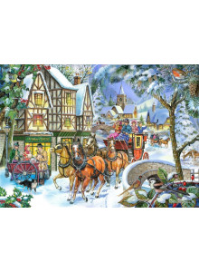 The House Of Puzzles - Big 500 Piece Jigsaw Puzzle - Snow Coach